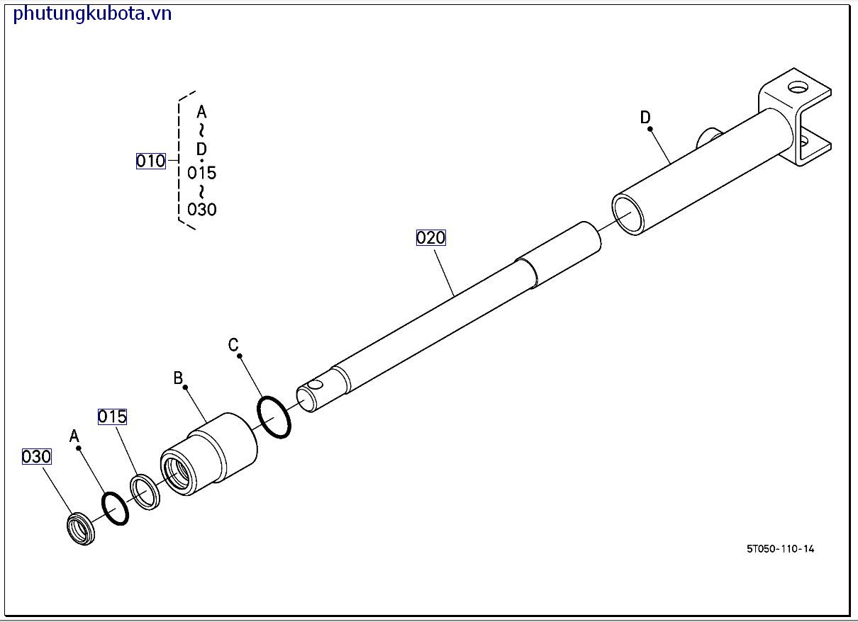 xilanh máy nâng lõi quấn ( những bộ phận cấu thành)